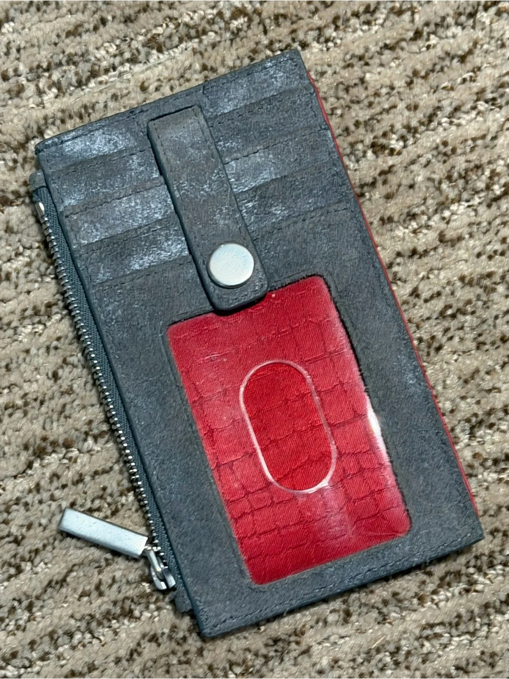 Hammitt Card Wallet with Silver Hardware